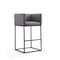 Manhattan Comfort Embassy Barstool in Grey and Black, PK3 3-BS018-GY - alternate 3